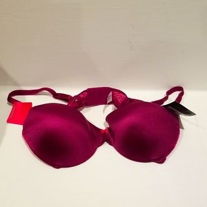 Self Expressions by Maidenform Lace Underwire Bra, 36C (Burgundy, NWT)